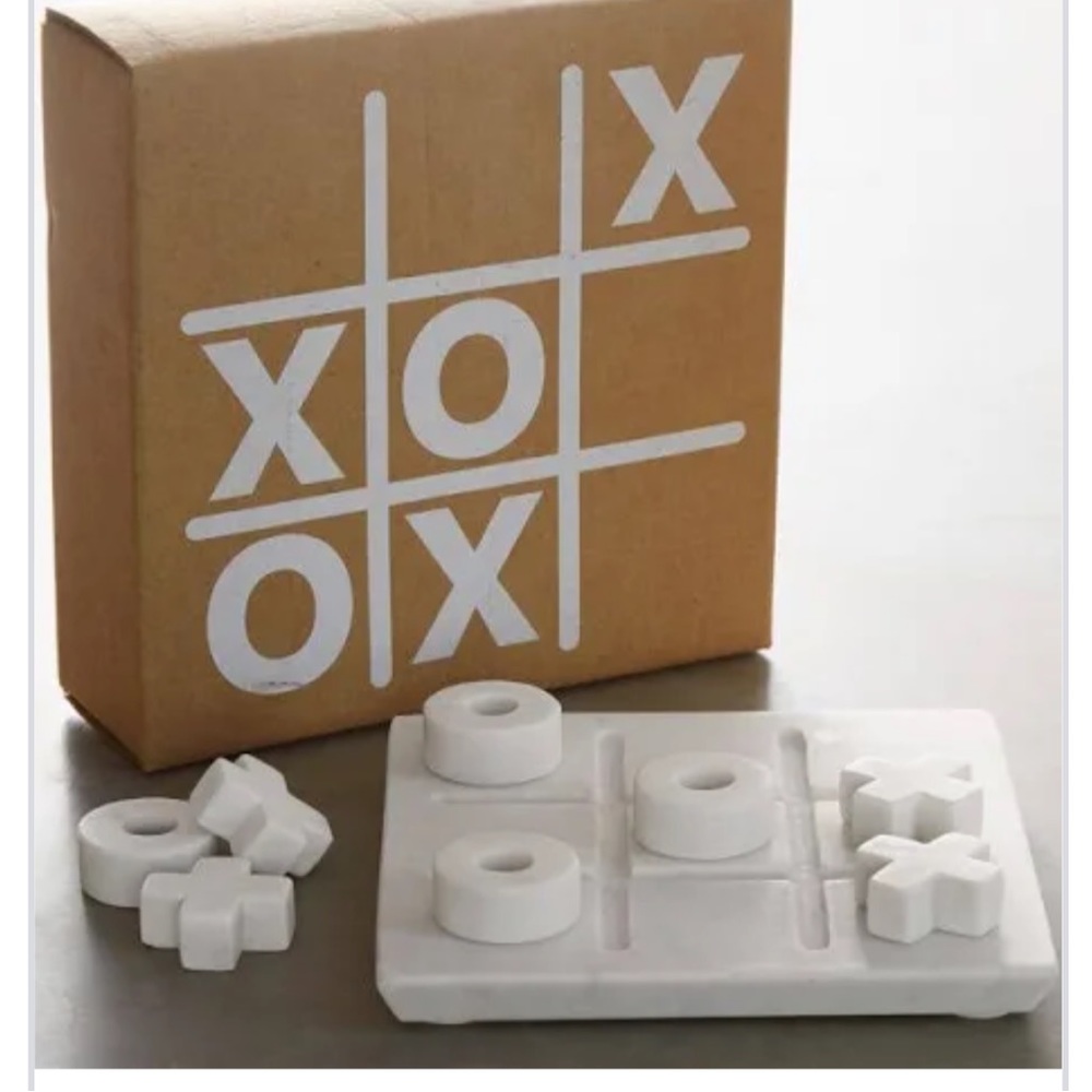 CRATE&BARREL MARBLE TIK TAC TOE